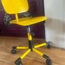 Small Yellow Swivel Chair Image 9