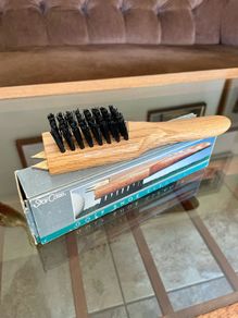 Vintage Golf Hiking Boot Shoe Cleaner Wooden Oak Handle Brush Shoe Horn and Cleat Tightener
