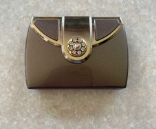 Swarovski Bronze Coloured Compact double mirror