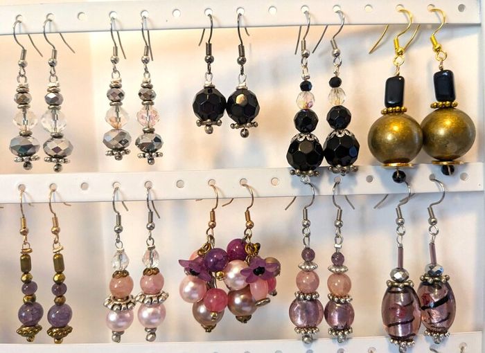 Handmade earrings with Vintage/Antique beads for Fundraising!