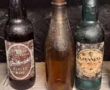 3 Old Pub Bottles, Price is for 3, Guinness, Smithwicks barley wine and another,