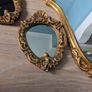 Stunning 3-Piece Vintage Gilt Mirror Set Rococo & Cherub Style Image 2