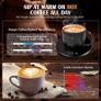 Coffee Mug Warmer, Electric Smart Beverage Mug Warmer Cup Warmer with Touch Tech & LED Backlit Display, Coffee Warmer for Home Office Coffee Mug, Milk-Cup Warmer with 2 Temperature Settings Image 5