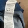 Knee-length blue denim dress Image 9