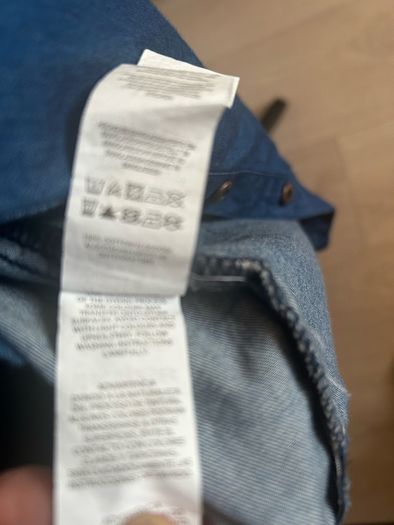Knee-length blue denim dress