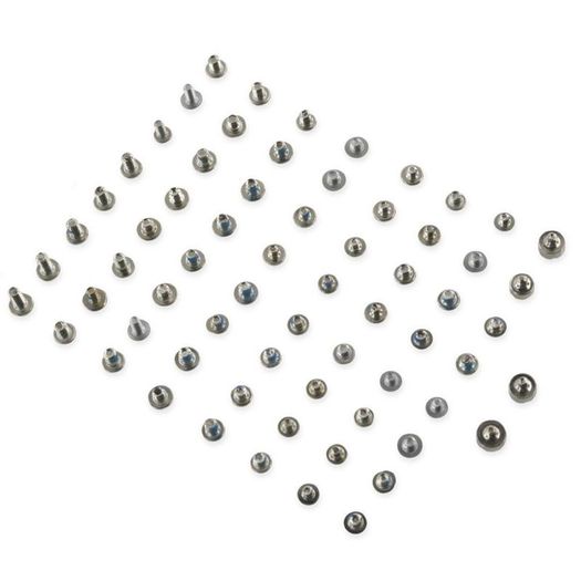 For iPhone 7 4.7" Full Complete Screw Set Repair Fix With 2 Gold Bottom Screws - FHT22IPFC