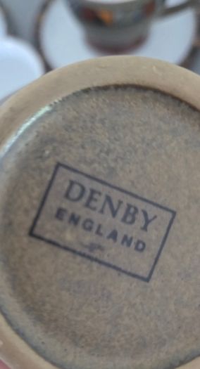 Cups Saucers Sugar Bowl Creamer Denby