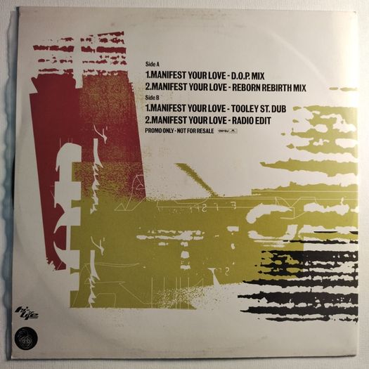 RESERVED - D.O.P. - Manifest Your Love - Hi Life Recordings - ORIGINAL Promo DJ Advance Copy! DOP 90s House CLASSIC!