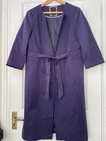 Betty Jackson Black - Purple Coat - Size 14