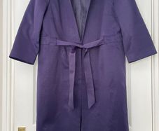 Betty Jackson Black - Purple Coat - Size 14