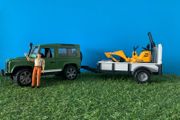 Bruder jeep and mini digger