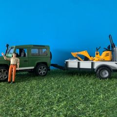 Bruder jeep and mini digger