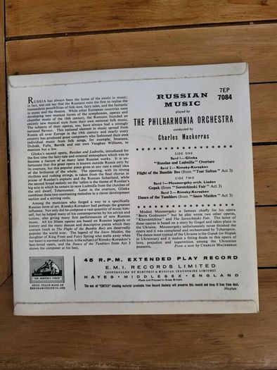 Russian Music Philharmonia Orchestra Charles Mackerras 7 inch EP HMV 7EP7084