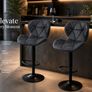 Set of 2  faux leather stools Image 7