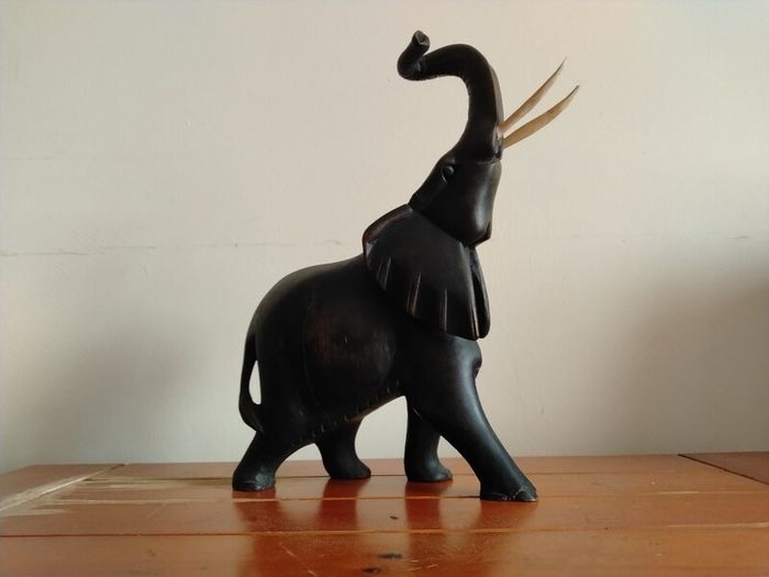 Large Wooden Elephant