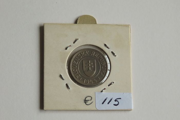 Rare Slovakia 1 Koruna 1944  Slovenska WW2 era
