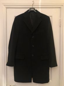 Mens Black Overcoat