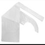 500x White Disposable Apron Waterproof Polythene Plastic Flat Pack Aprons Image 3