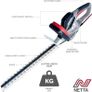Hedge Trimmer and Cutter - 600W - 55cm Diamond Cutting Blade - 16mm Tooth Opening - 6M Power Cable - Ultra-Light 2.5Kg - Two-Way Safety Switch - Soft Grip Handle Image 6