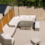 XL Rathwood Outdoor Gargen Corner Sofa Dining Set (Adjustable Table) Image 5