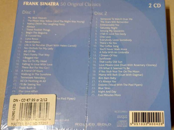New 2 CD's Frank Sinatra - The Great American Songbook (2013),