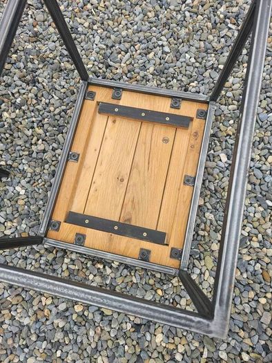 nest of tables solid oak tops