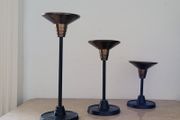 Mid-century set of silvestri graduated candlesticks