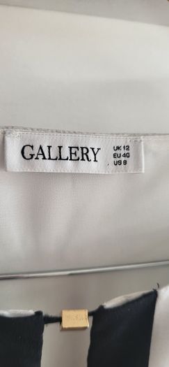 GALLERY grey mix tunic dress Sz 12UK (Fit 10-12UK)
