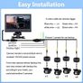4 Channel Reversing Camera Kit with 9 Inch Monitor, 4 Cameras, Night Vision & Waterproof IP68 Image 7