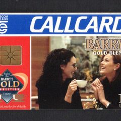 1996 Ireland 10 unit Barry's Gold Blend tea. (Gemplus GEM1) Call Card Used. Telecom Eireann card number 1118