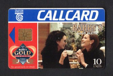 1996 Ireland 10 unit Barry's Gold Blend tea. (Gemplus GEM1) Call Card Used. Telecom Eireann card number 1118