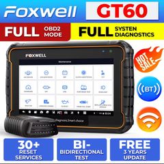 Bluetooth FOXWELL GT60 OBD2 EV Diagnostic Tool Full System Active Test Car Code Reader 24 Reset Service Professional OBD 2 Automotive Scanner