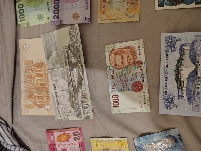A diverse lot of notes from all over the world