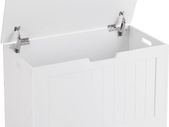 _Toy box chest bench storage space seat chest bench storage chest with large capacity white, wood, 76 x 48 x 40 cm (W x H x D)