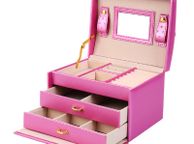 main image for ad BRAND NEW 3 Layer Velvet PU Jewelry Box Organizer