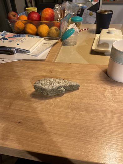 Rock shaped like a middle finger