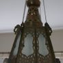 Handcrafted  Brass Hanging Lamp Shade pendent with Glass Image 4