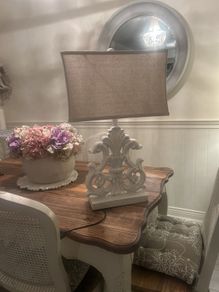 shabby chic large lamp