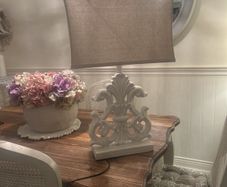 shabby chic large lamp