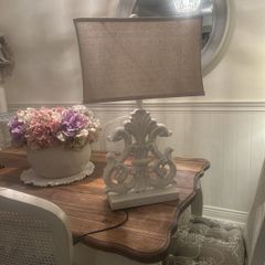 shabby chic large lamp