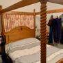 Antique Pine 4 Poster bed Image 2