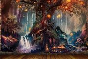 Magical Forest Tapestry Life Tree Tapestry Trippy Wall Tapestry Wall Hanging For Bedroom (MULTIPLE SIZES)