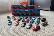 Hotwheels Truck Set with Many Extra Cars