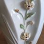 2 Irish Parian Primrose Vase Flowered Image 4