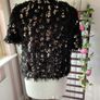 top bnwot elli white top size large black occasion wear top with embellishment Image 5