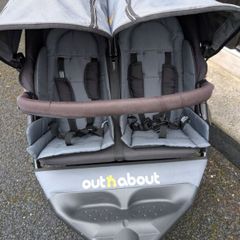 Out n About Double Buggy Grey