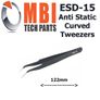 ESD Safe Anti-Static Stainless Steel Tweezers Electronic Repair Precision Tools ESD-15 Image 4
