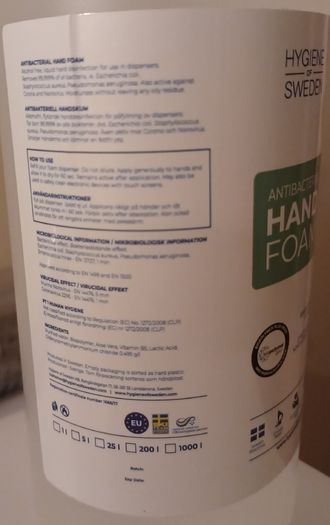 Antibacterial foam - store liquidation