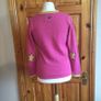And Golf With Love Pink Yellow V Neck Wool Cashmere Blend Jumper size L Uk 14 Including Postage Image 6