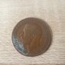 Great Britain UK 1919 One Penny George V Coin - free standard postage Image 2
